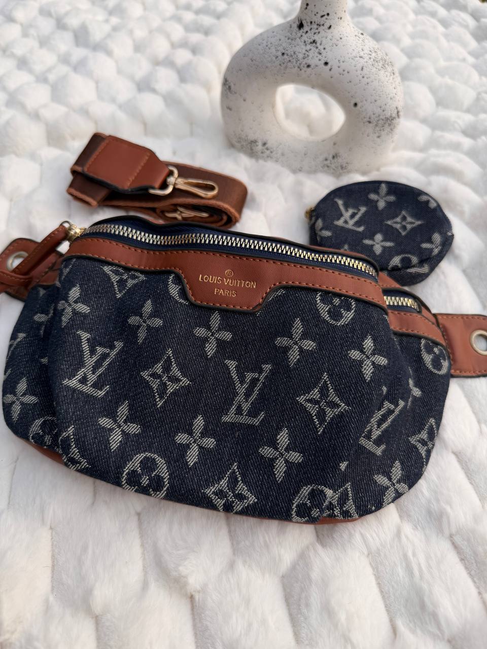 L-v Denim Crossbody Bag 2