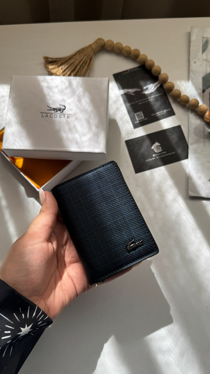 Lacoste Striped Men's Slim Wallet & Card Holder