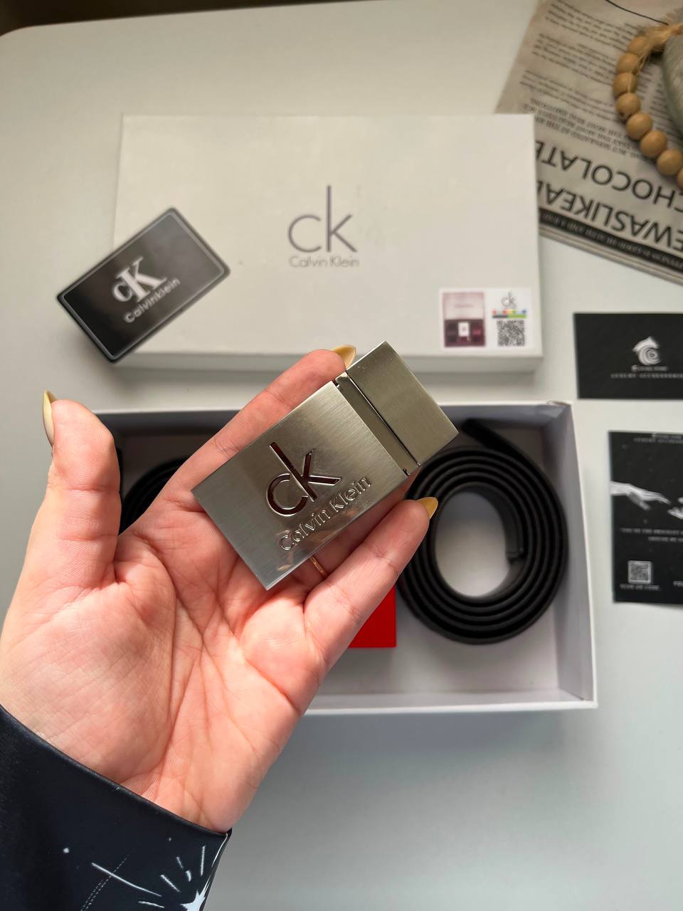 CK 2 Belt 1 buckle “ Mirror original “