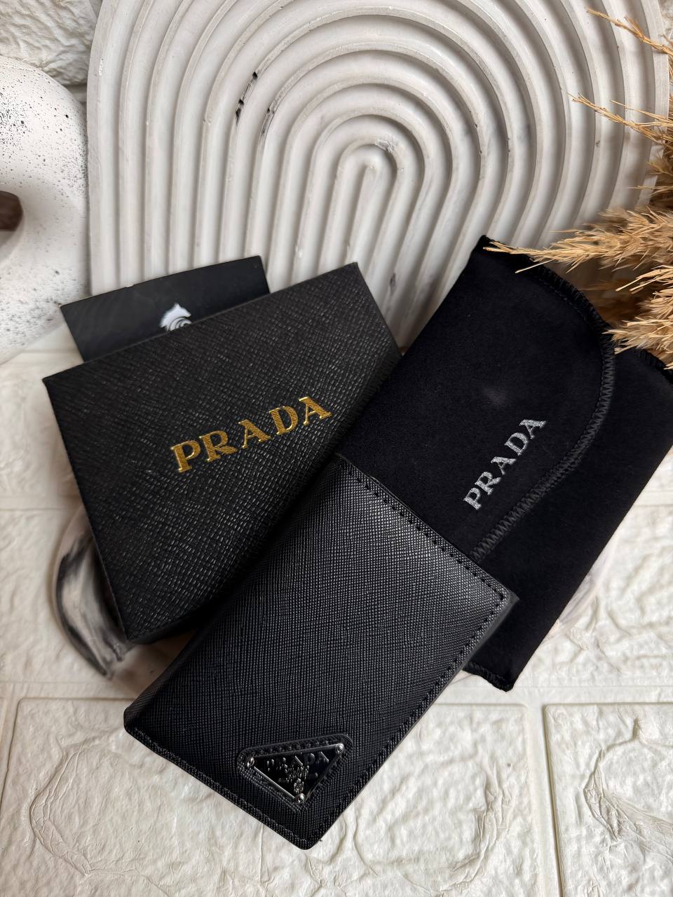 Prada Men's Slim Wallet & Card Holder