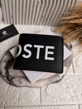Black-White Lacoste wallet “ Mirror original “