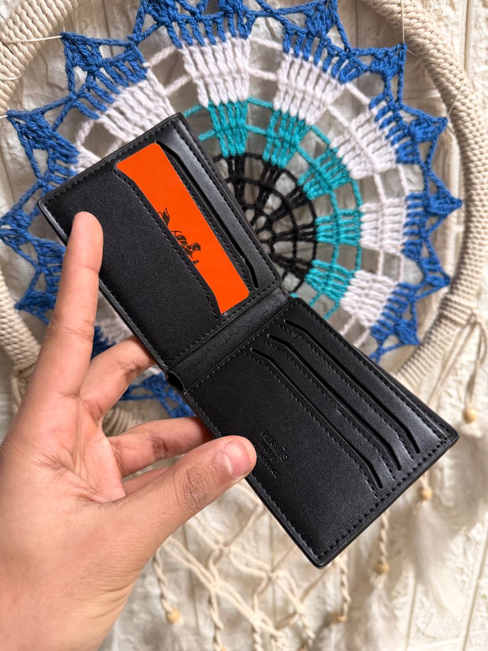 Hermes Black Wallet