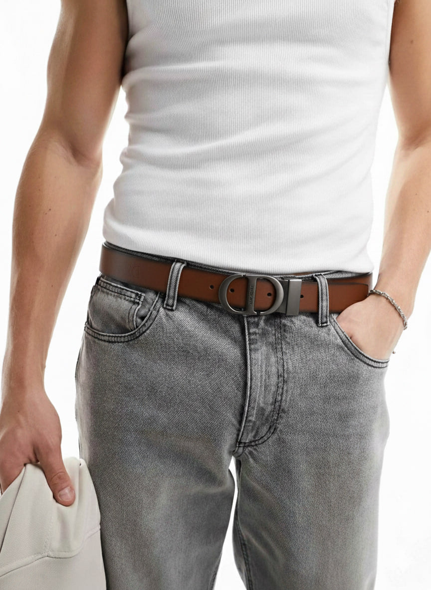 Christian Dior Double-Face Leather Belt