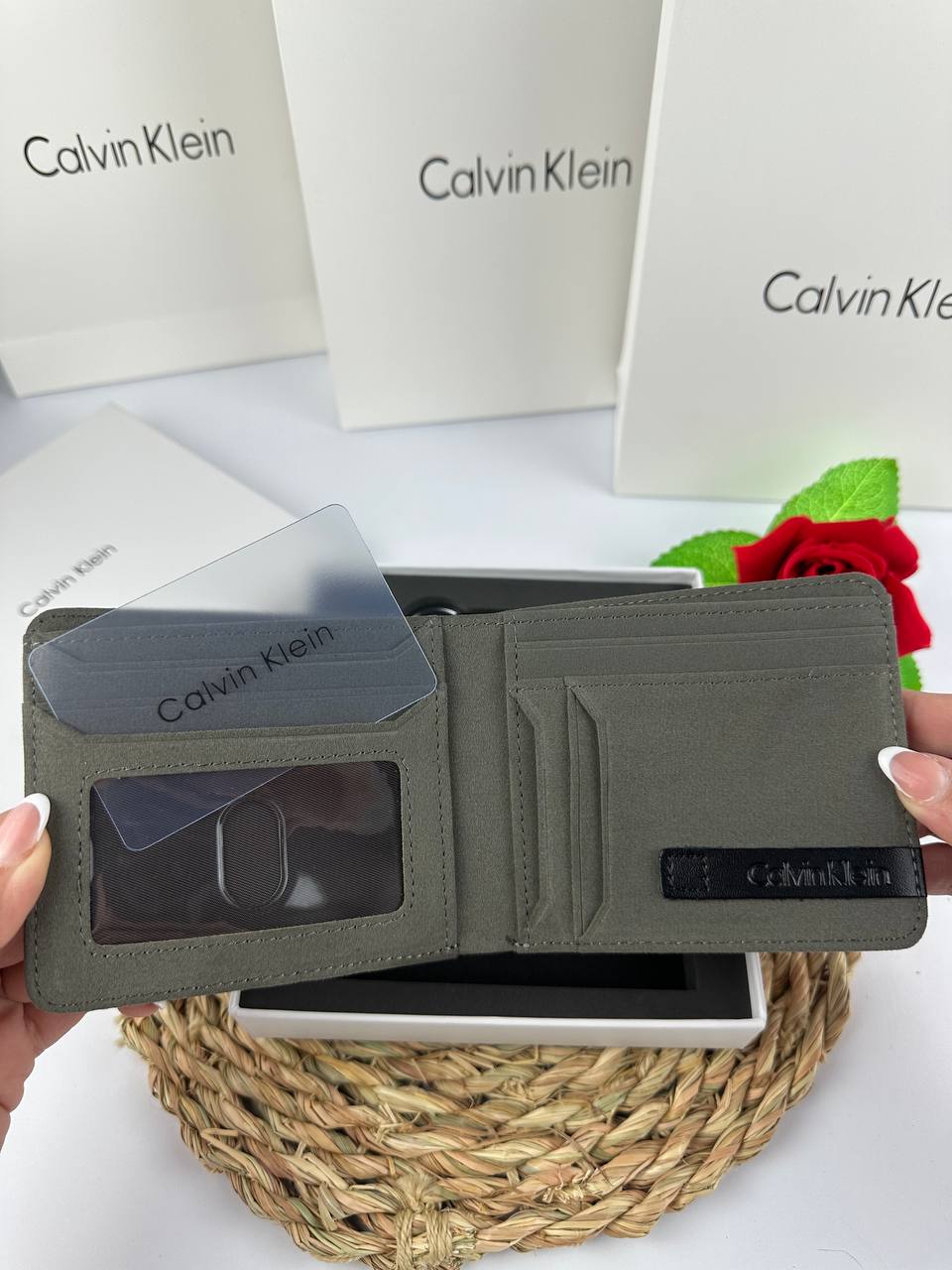 Calvin Klein wallet + Keychain"Mirror Original" 6