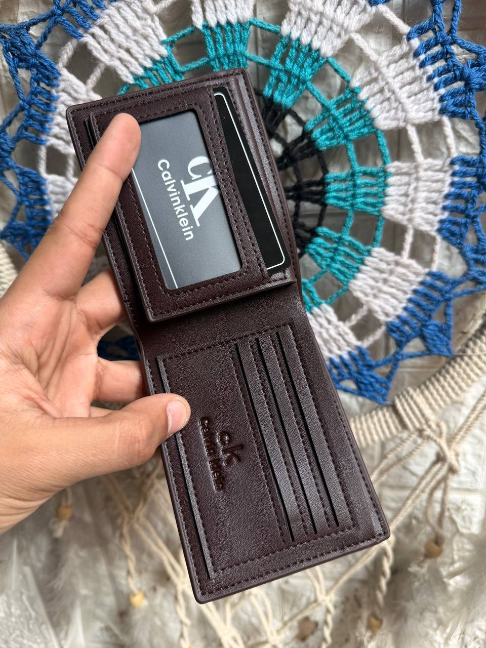 Brown Celvin Klein Wallet 6