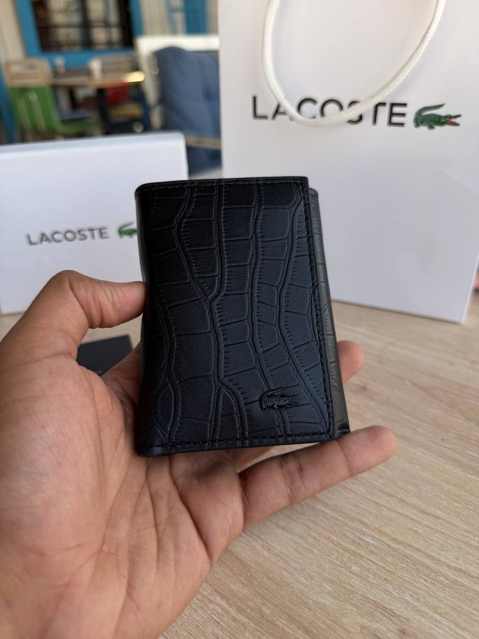 Lacoste Men's Slim Wallet
