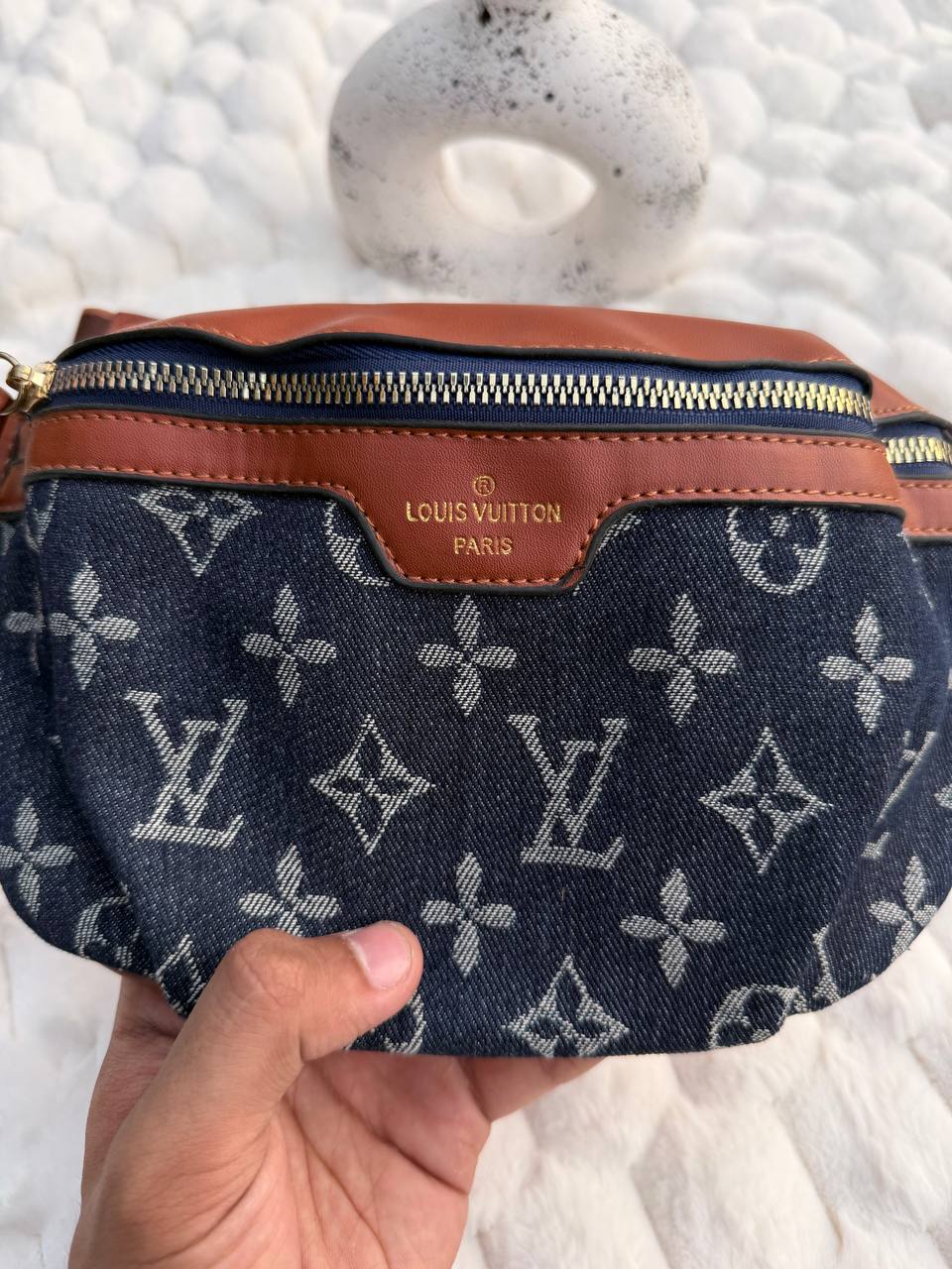 L-v Denim Crossbody Bag 2