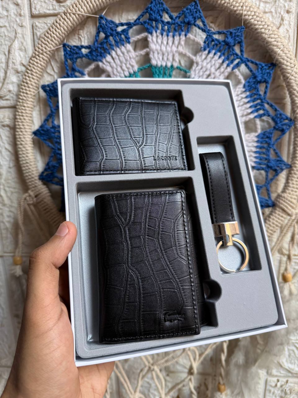 Premium Lacoste Leather Gift Box 10