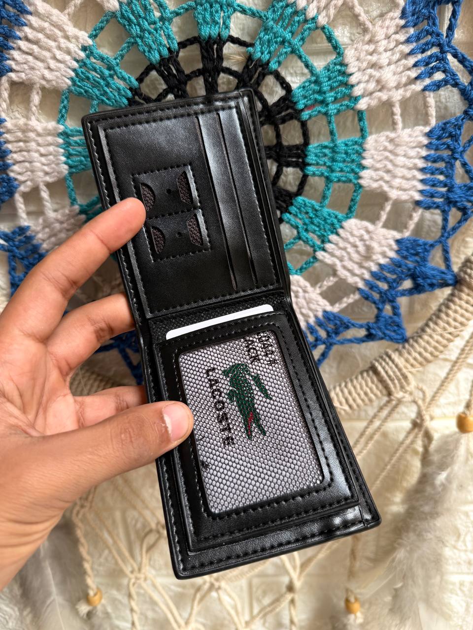 Lacoste Embossed Logo Men's Wallet