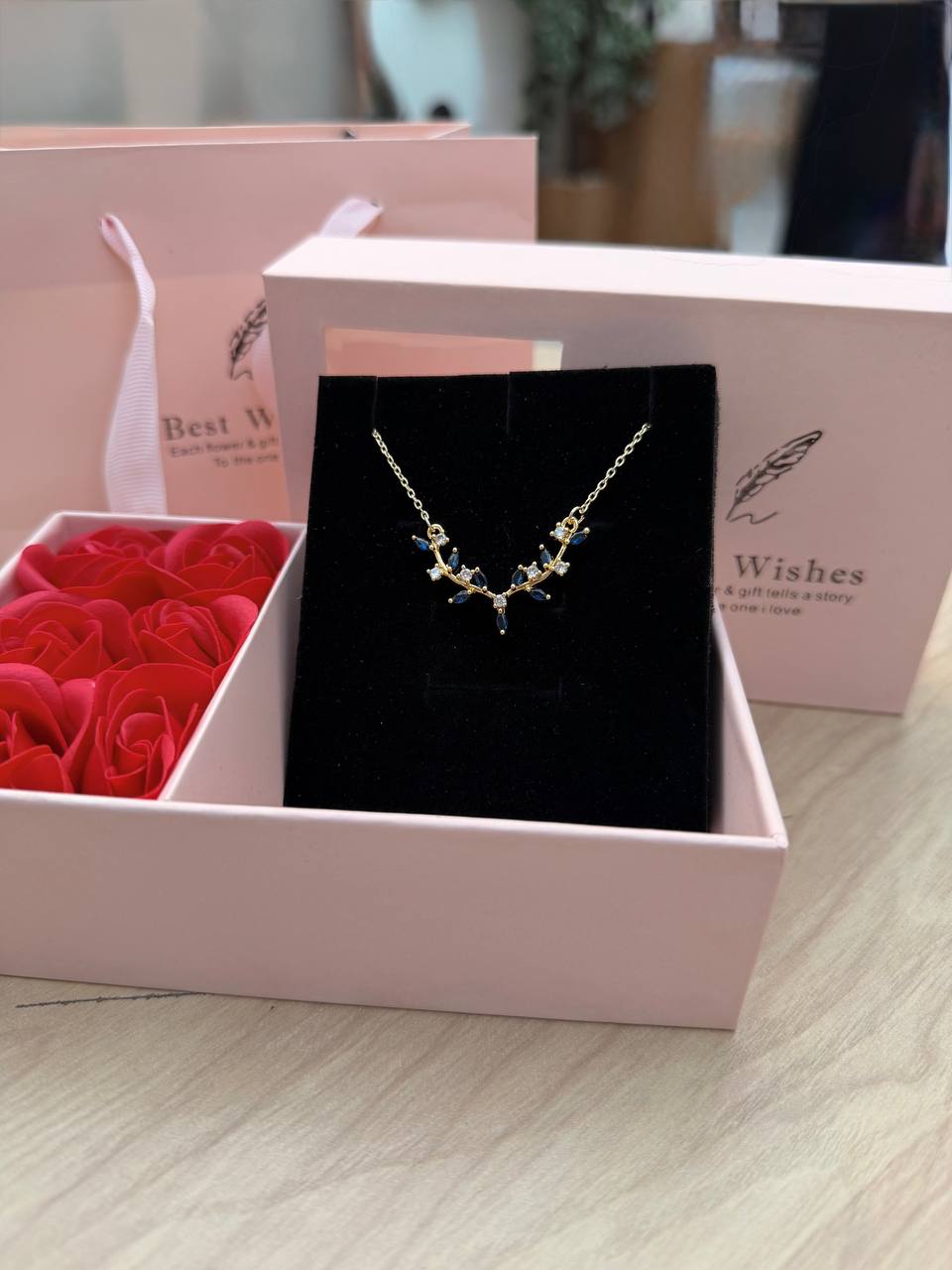 Royal Leaves Set "Necklace+Bracelet"