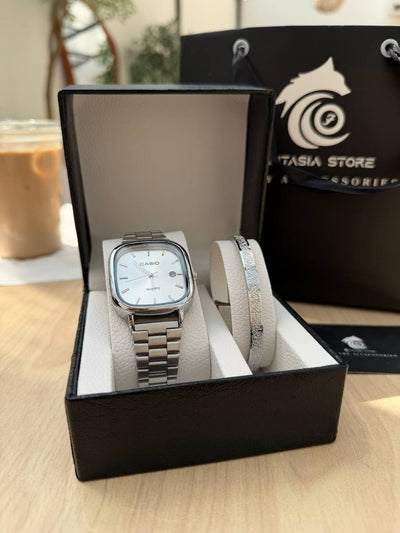 Casio+ ayat al kursi Set “black-silver”