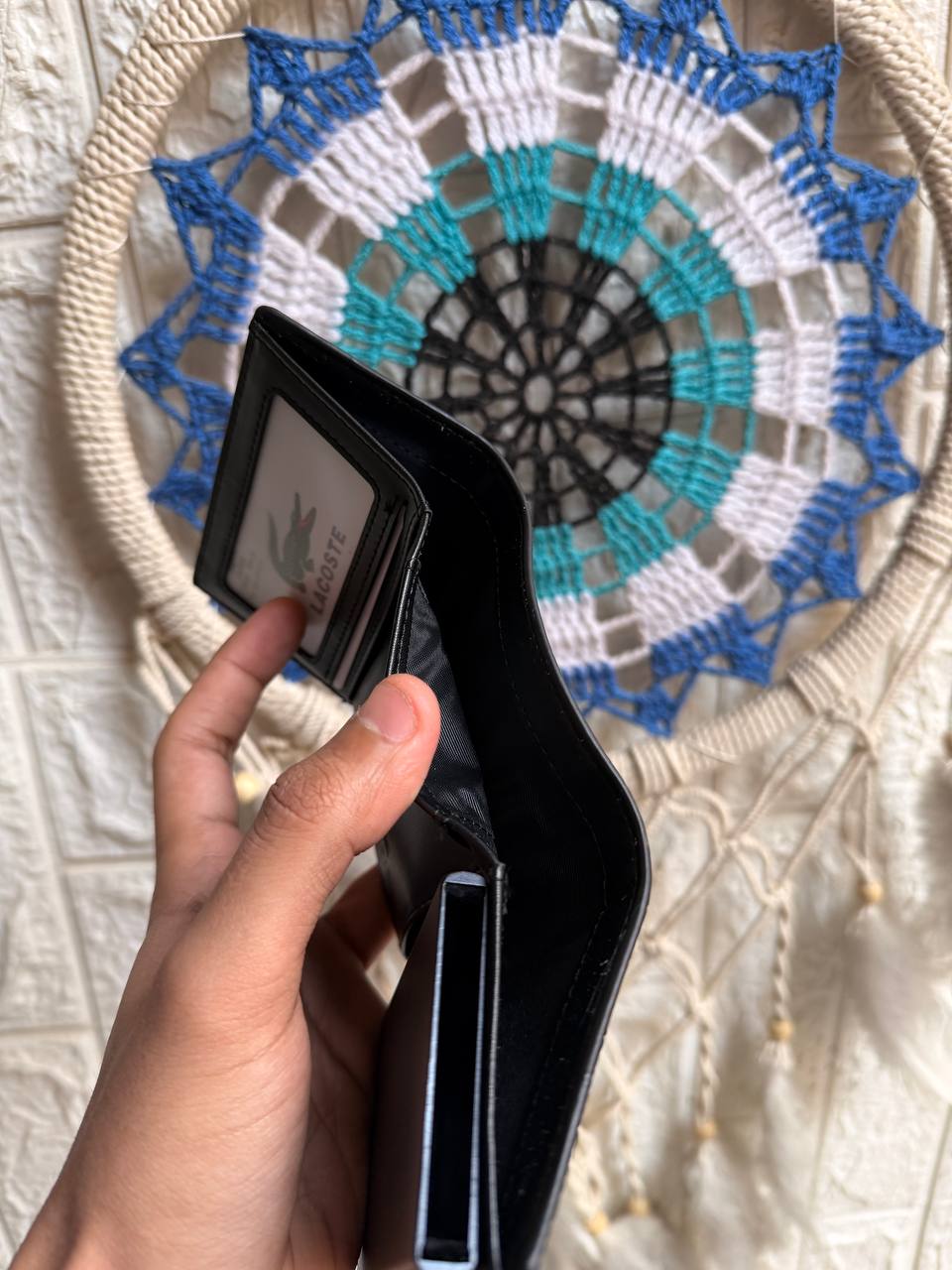 Lacoste Men's Slim Wallet & Card Holder