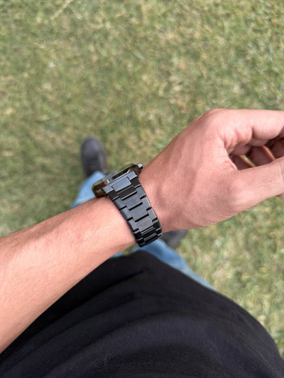 Black-Blue  Ab Carpon Watch