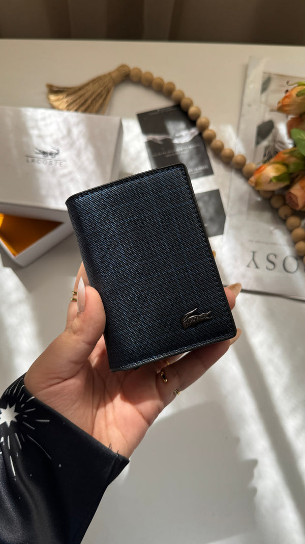 Lacoste Striped Men's Slim Wallet & Card Holder