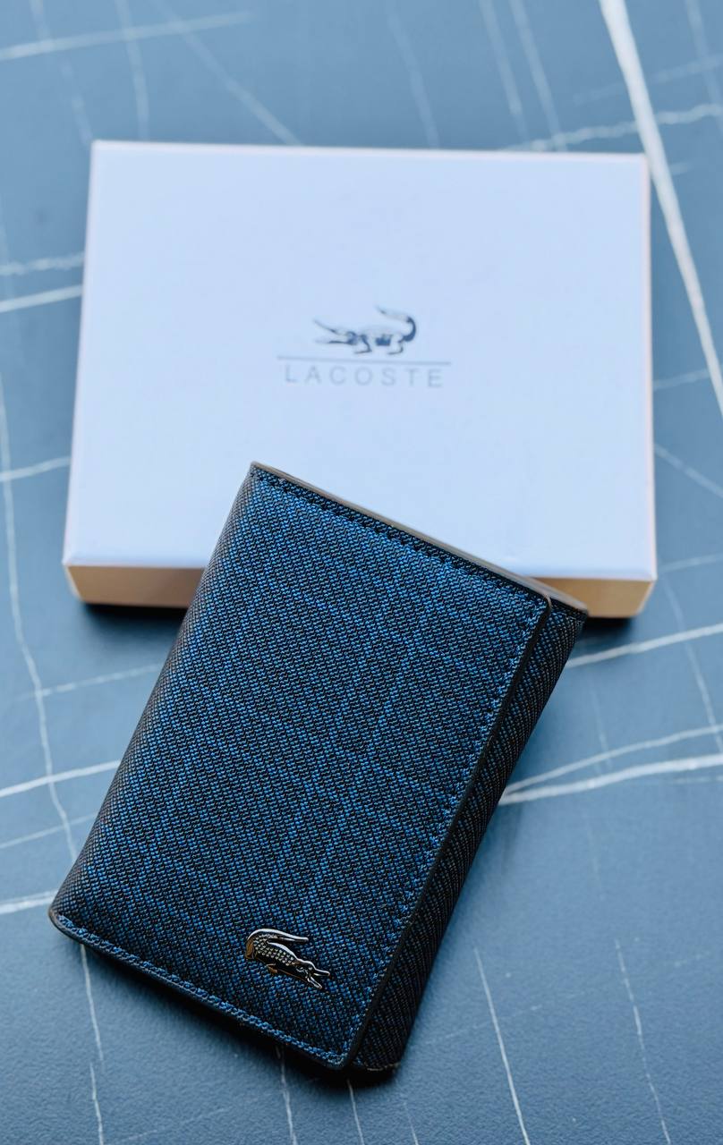 Lacoste Striped Men's Slim Wallet & Card Holder