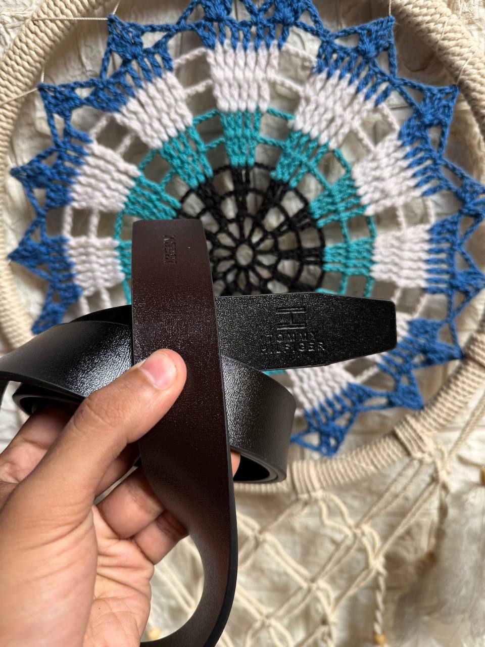 Tommy Double-Face Leather Belt 3