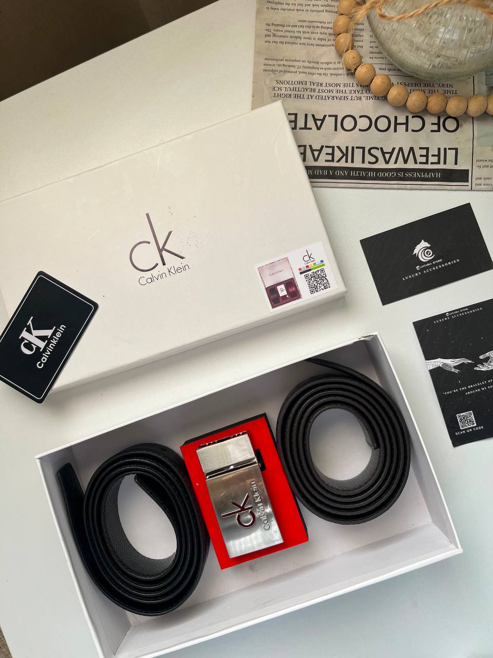 CK 2 Belt 1 buckle “ Mirror original “