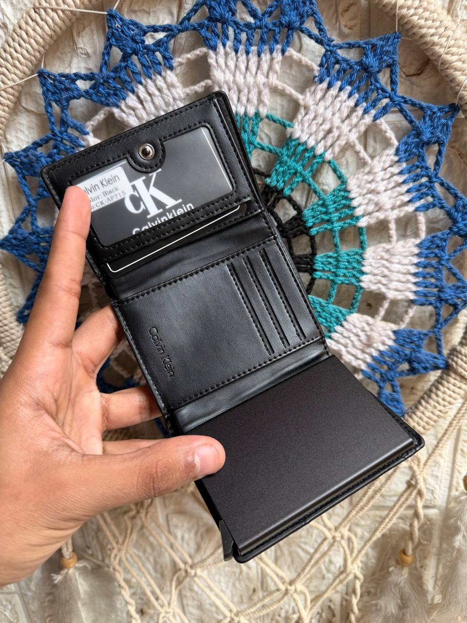 CK Men's Slim Wallet & Card Holder