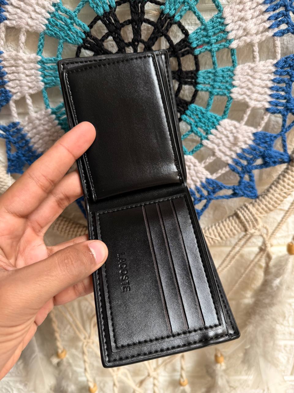 Lacoste Embossed Logo Men's Wallet