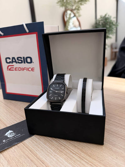 Casio+ ayat al kursi Set “black-silver”