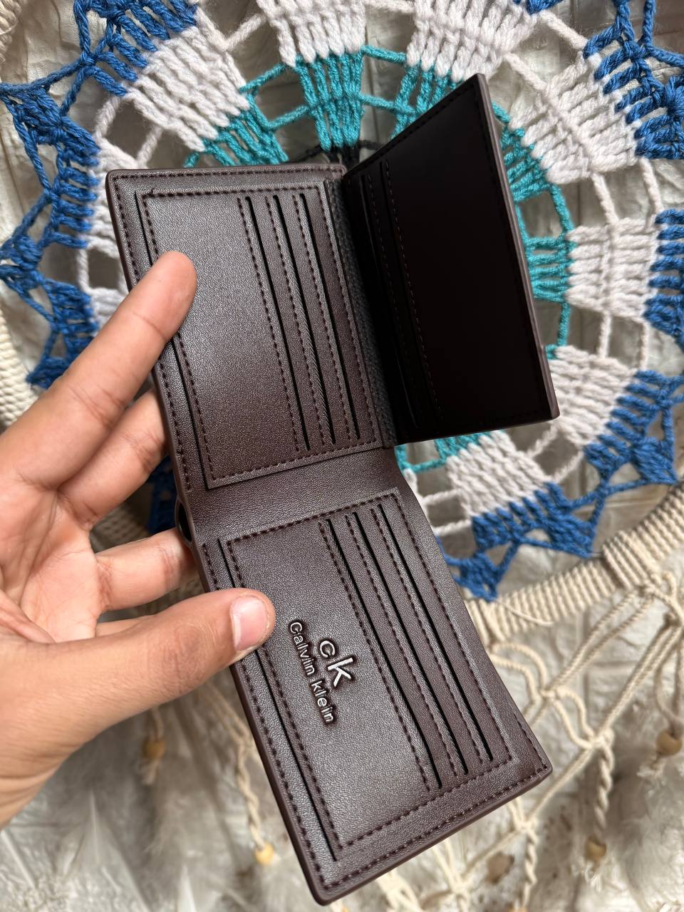 Brown Celvin Klein Wallet 6