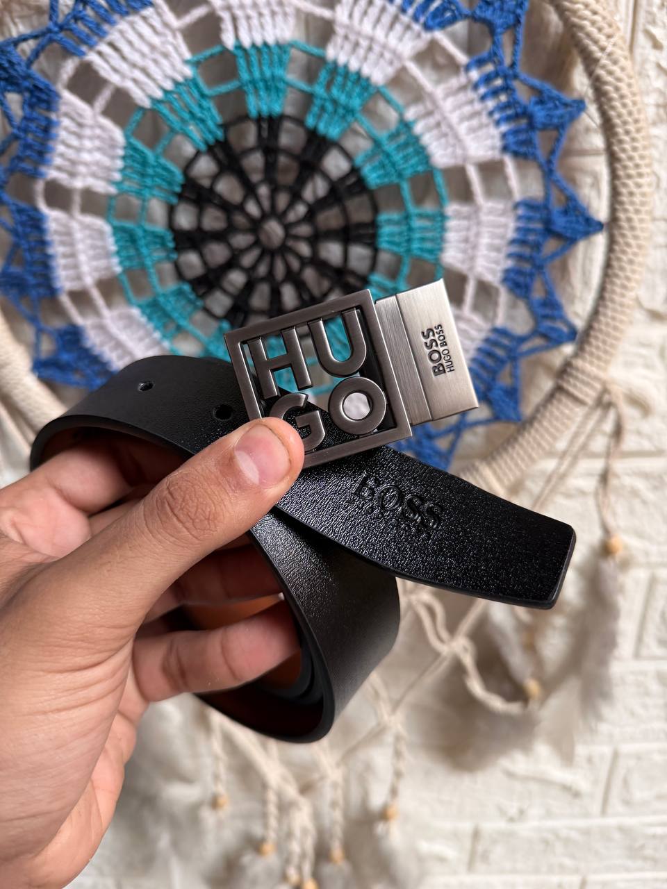 Hugo Boss Double-Face Leather Belt