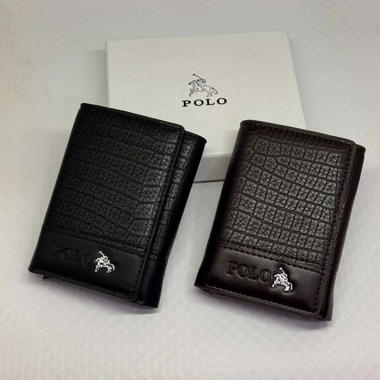 Polo Men's Slim Wallet & Card Holder