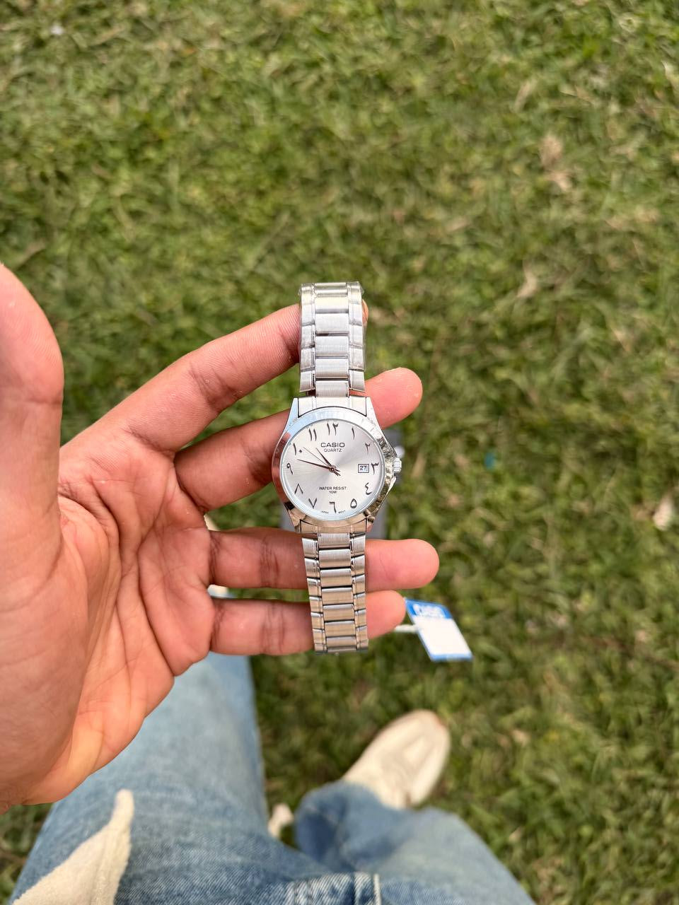 Arabic Casio Watch"All silver"