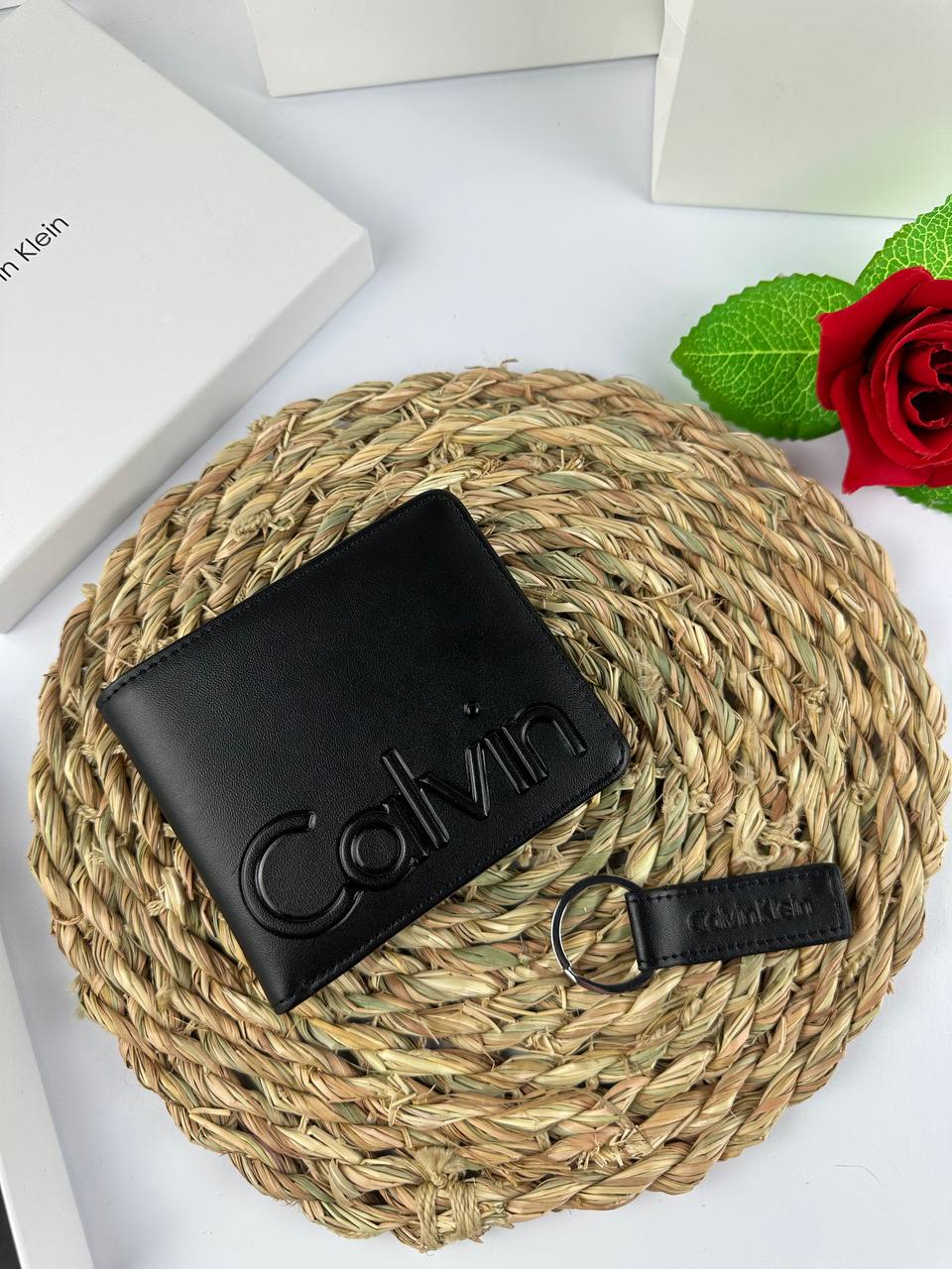 Calvin Klein wallet + Keychain"Mirror Original" 6