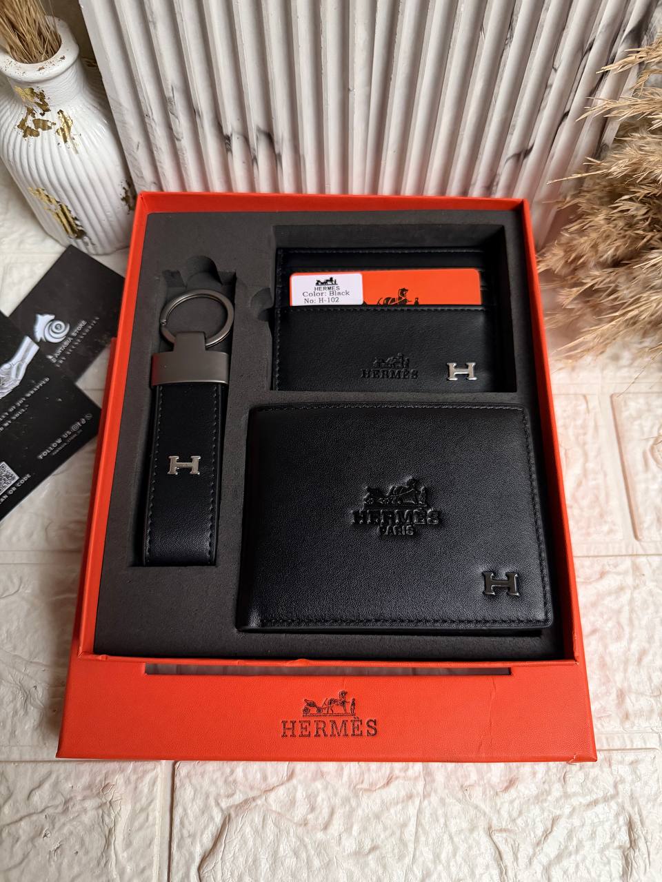 Premium Hermes Leather Gift Box