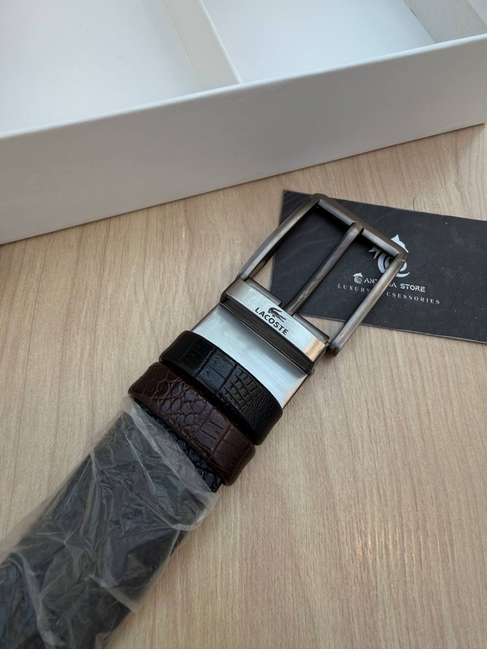 Lacoste Box “ wallet +belt”