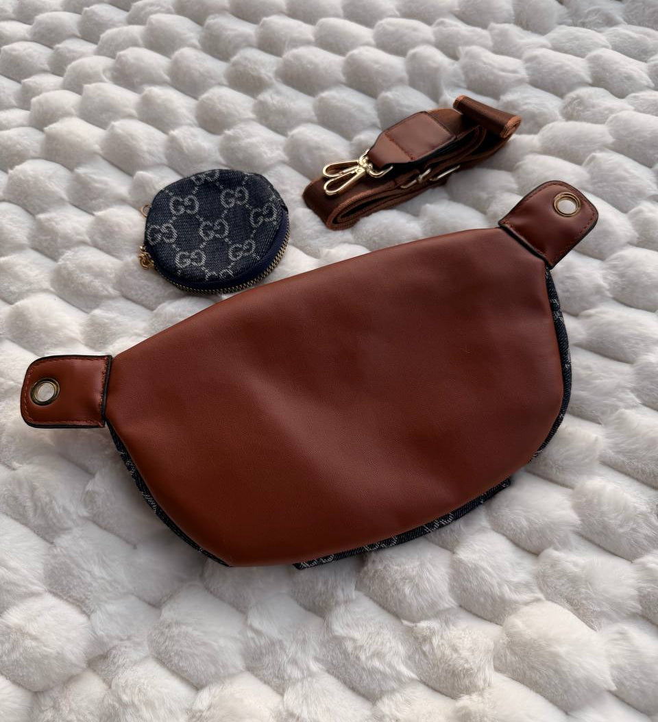 Gucci Denim Crossbody Bag