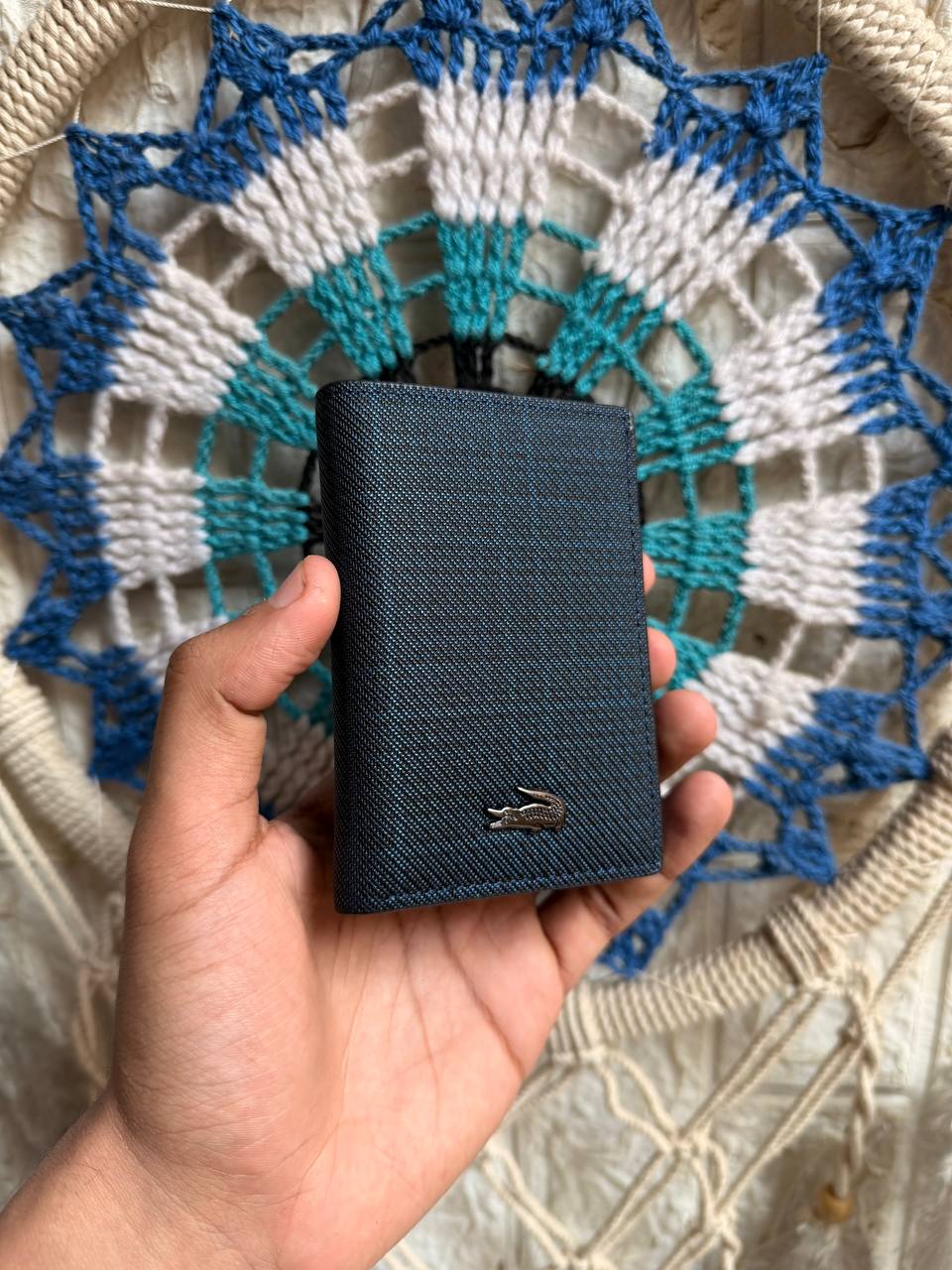 Lacoste Striped Men's Slim Wallet