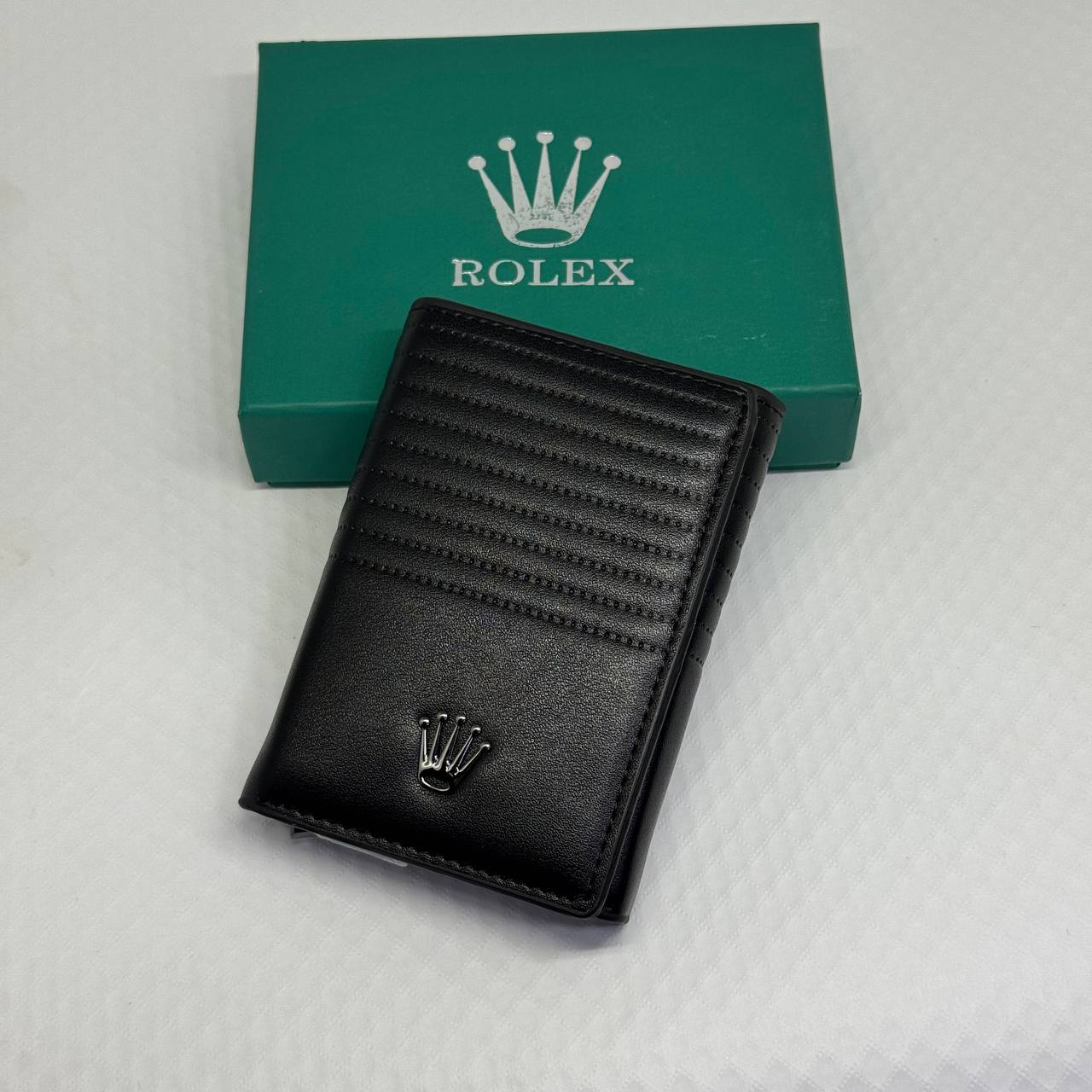 Rolex Men's Slim Wallet & Card Holder