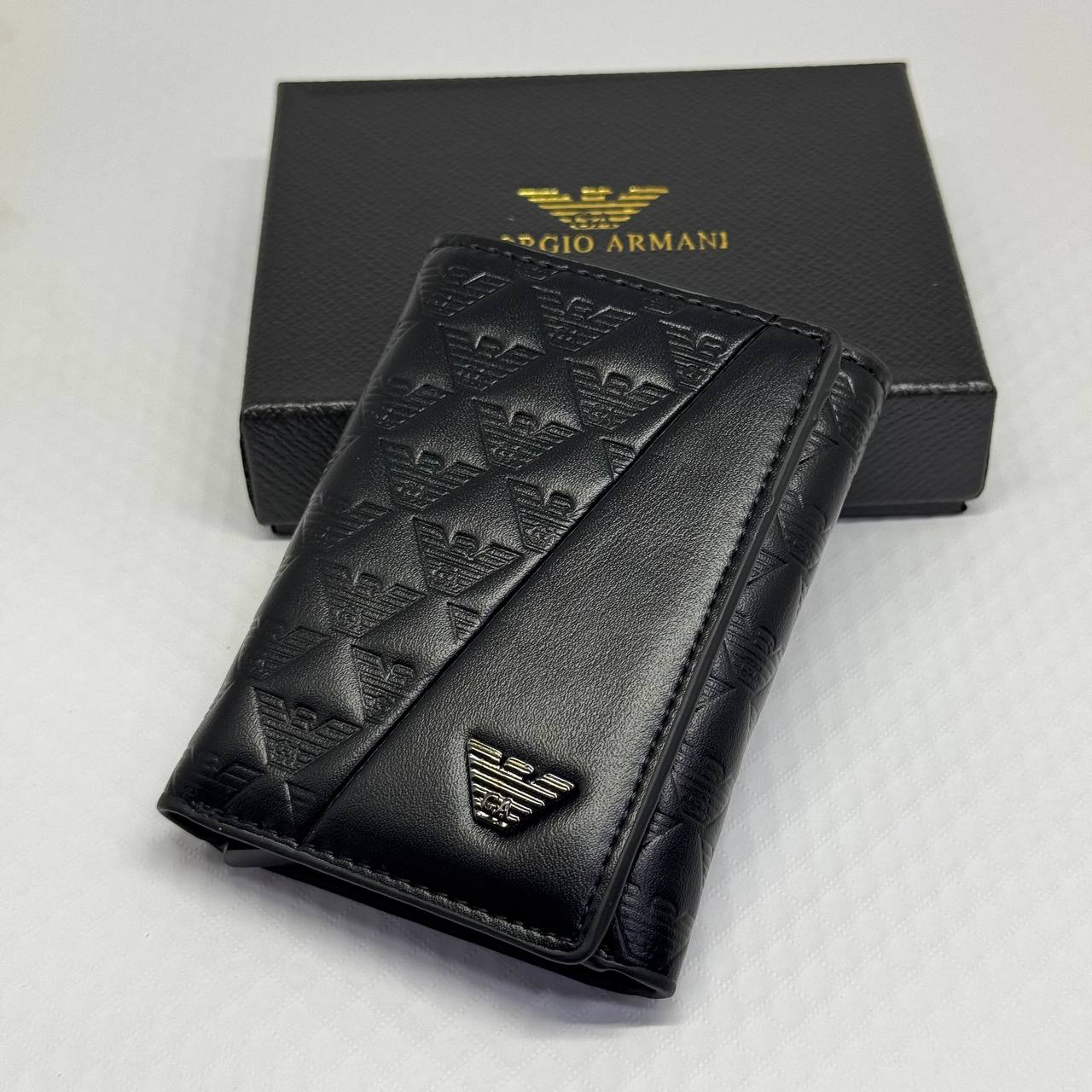 Armani Men's Slim Wallet Card Holder