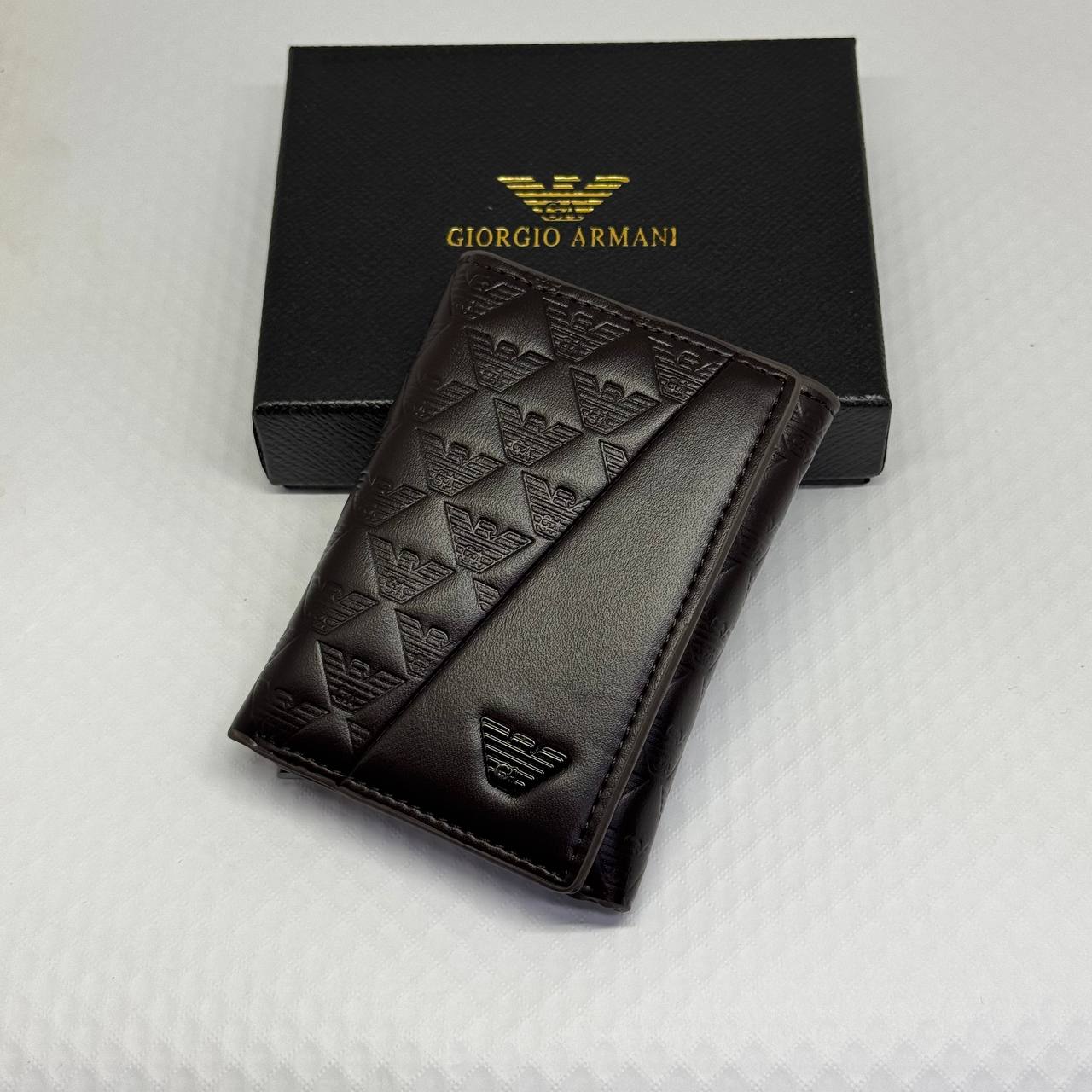 Armani Men's Slim Wallet Card Holder
