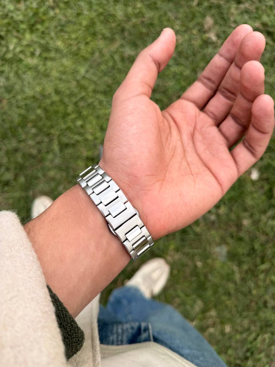 patek philippe silver-blue