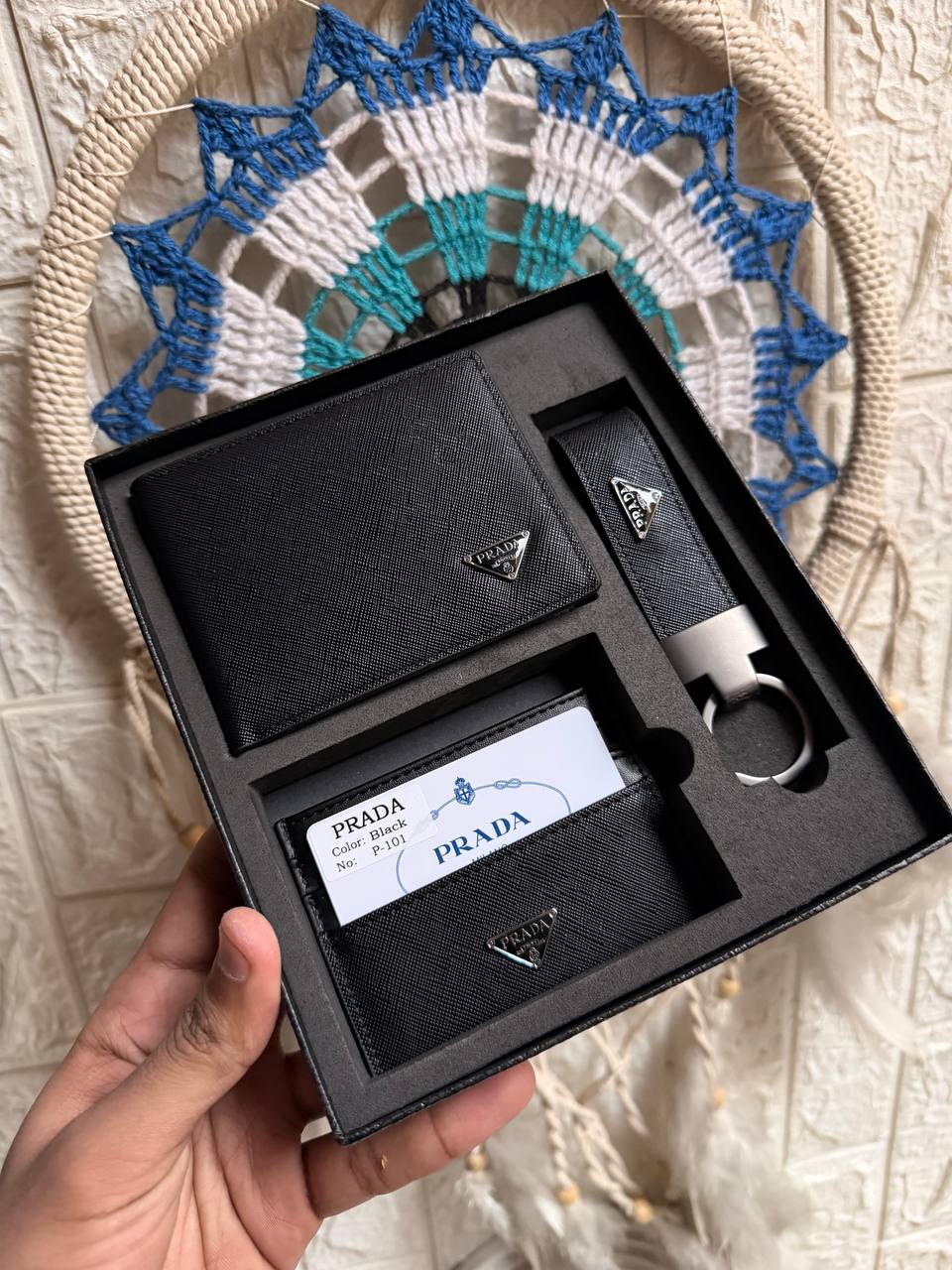 Premium Prada Leather Gift Box