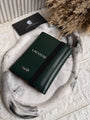 green lacoste wallet