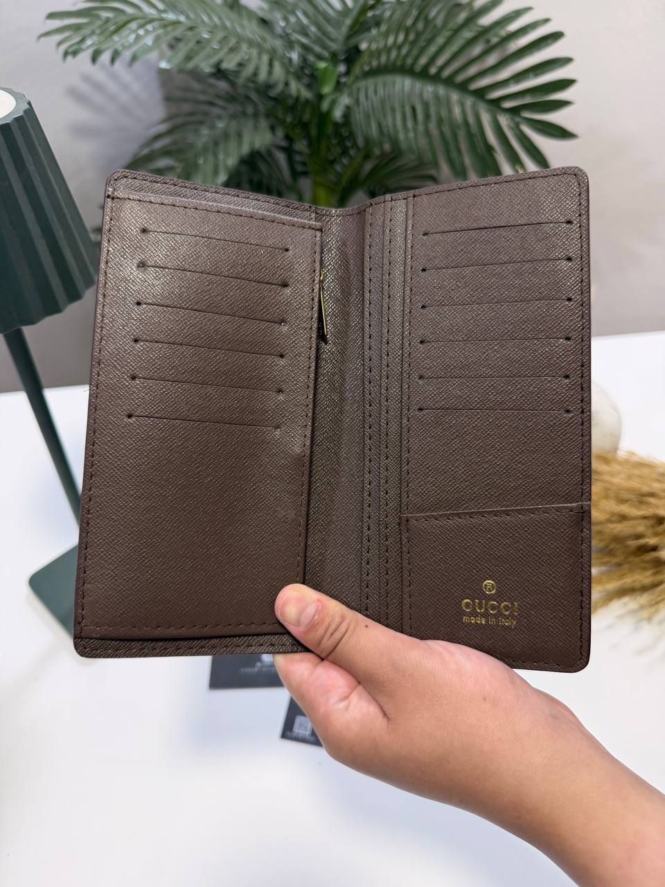 Passport Wallet Gucci Pattern