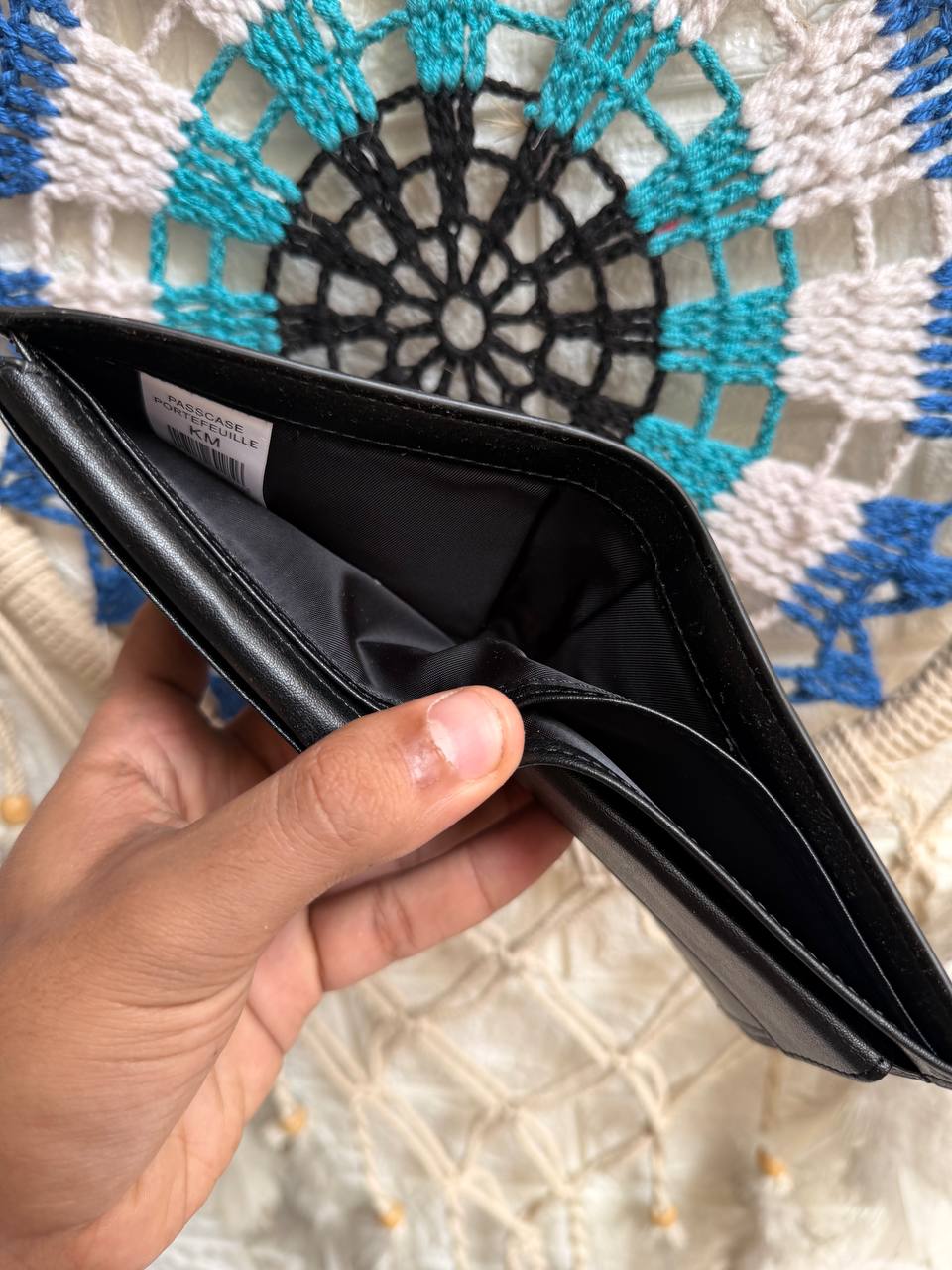Black-White Lacoste wallet “ Mirror original “